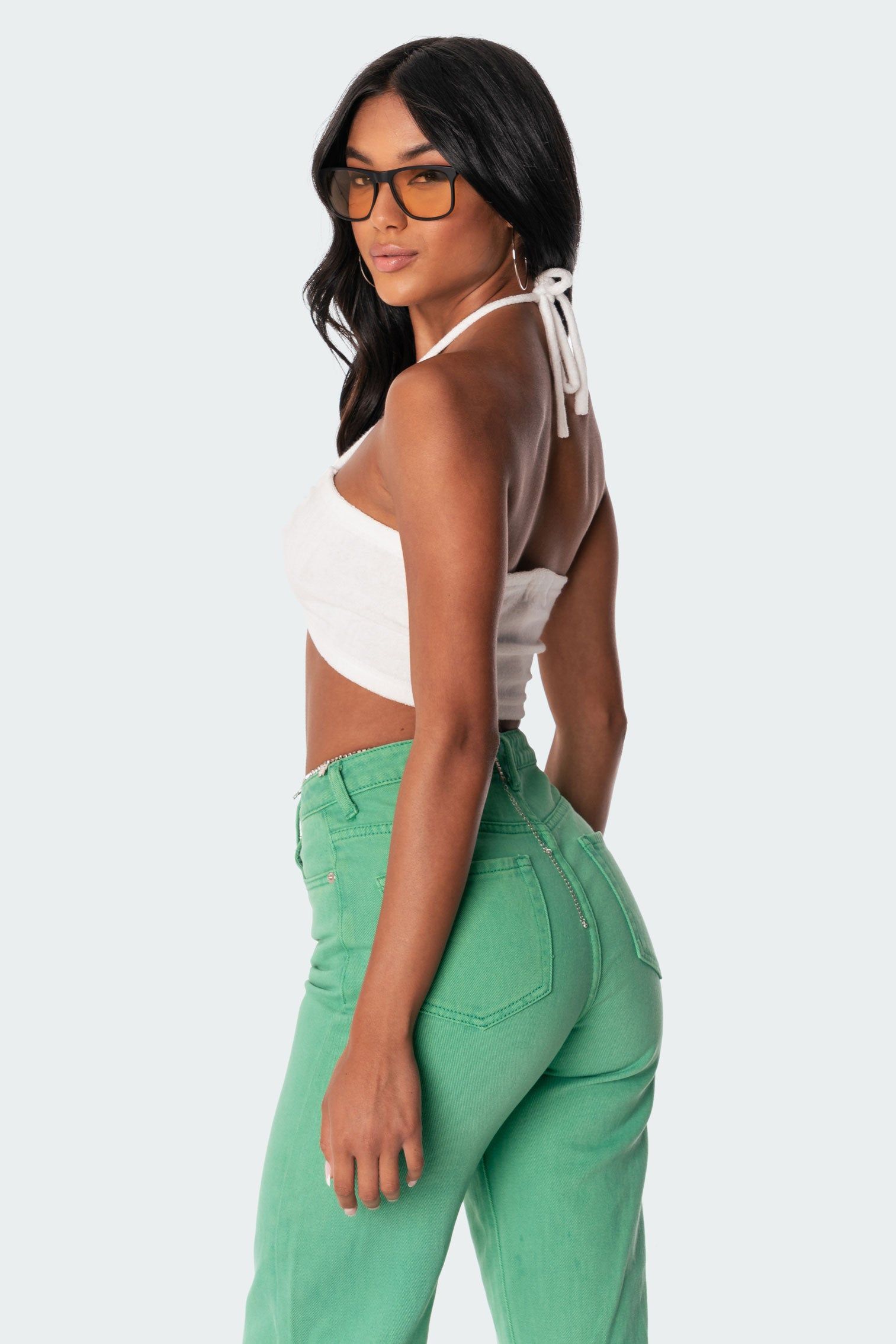 Tilly Terry Crop Top sold by Edikted product image thumbnail 5