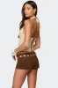 Evey Bead & Cut Out Halter Top sold by Edikted