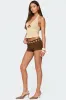 Evey Bead & Cut Out Halter Top sold by Edikted