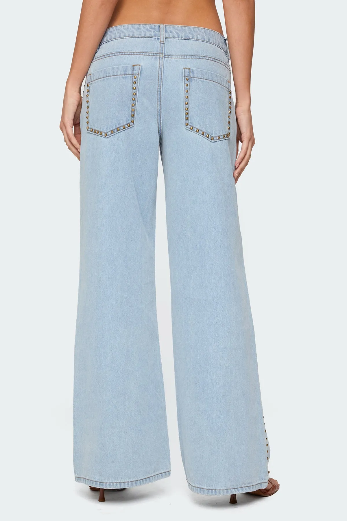 Stassie Studded Low Rise Jeans sold by Edikted product image thumbnail 5