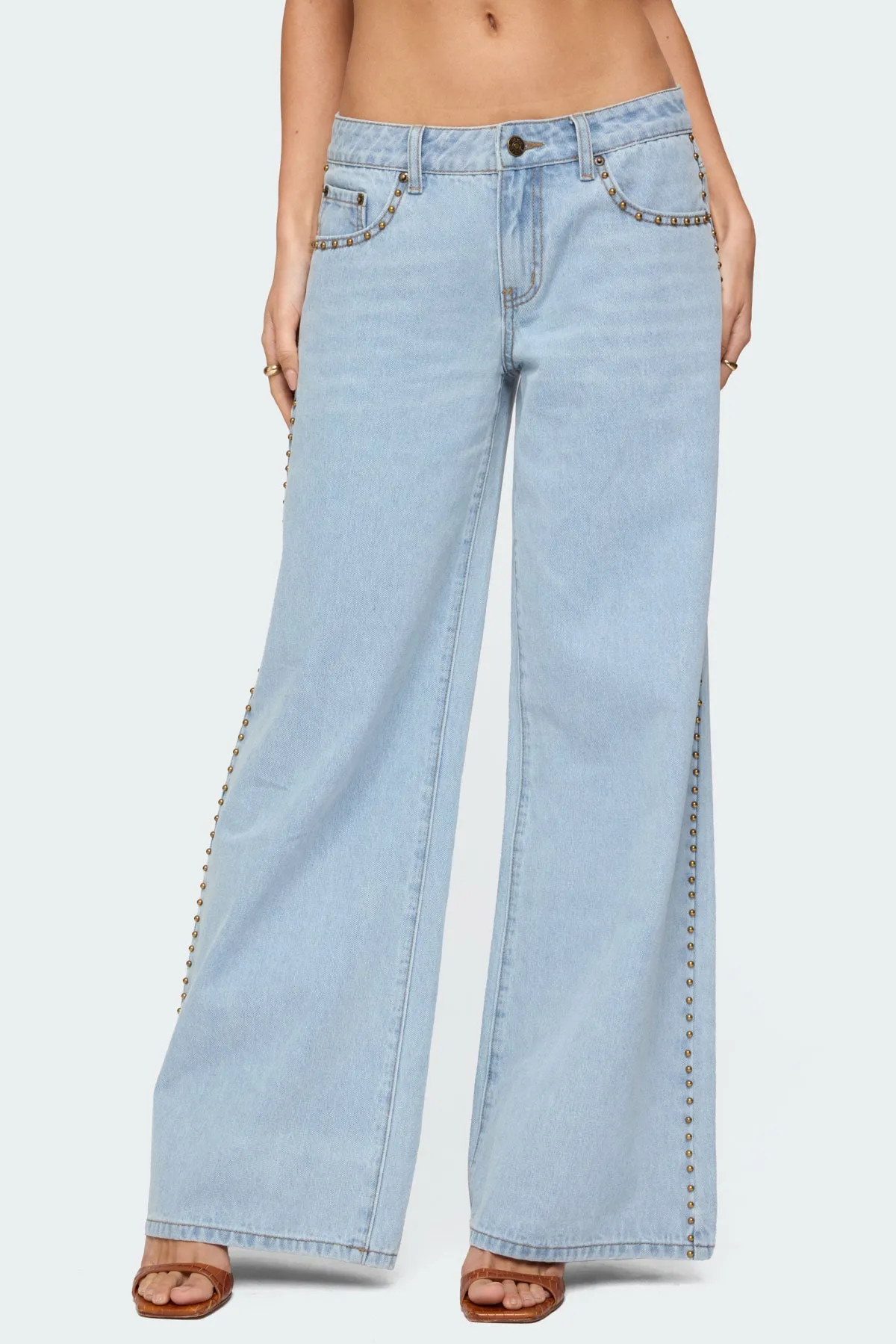 Stassie Studded Low Rise Jeans sold by Edikted product image thumbnail 2