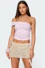 Yafa Asymmetric Off Shoulder Top sold by Edikted