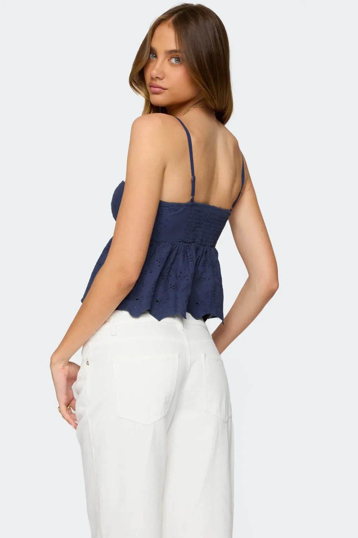 Emme Eyelet Corset sold by Edikted product image thumbnail 5