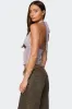 Naya Textured Sheer Lace Halter Top sold by Edikted