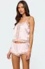 Clair Lacey Satin Effect Tank Top sold by Edikted