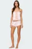 Clair Lacey Satin Effect Tank Top sold by Edikted