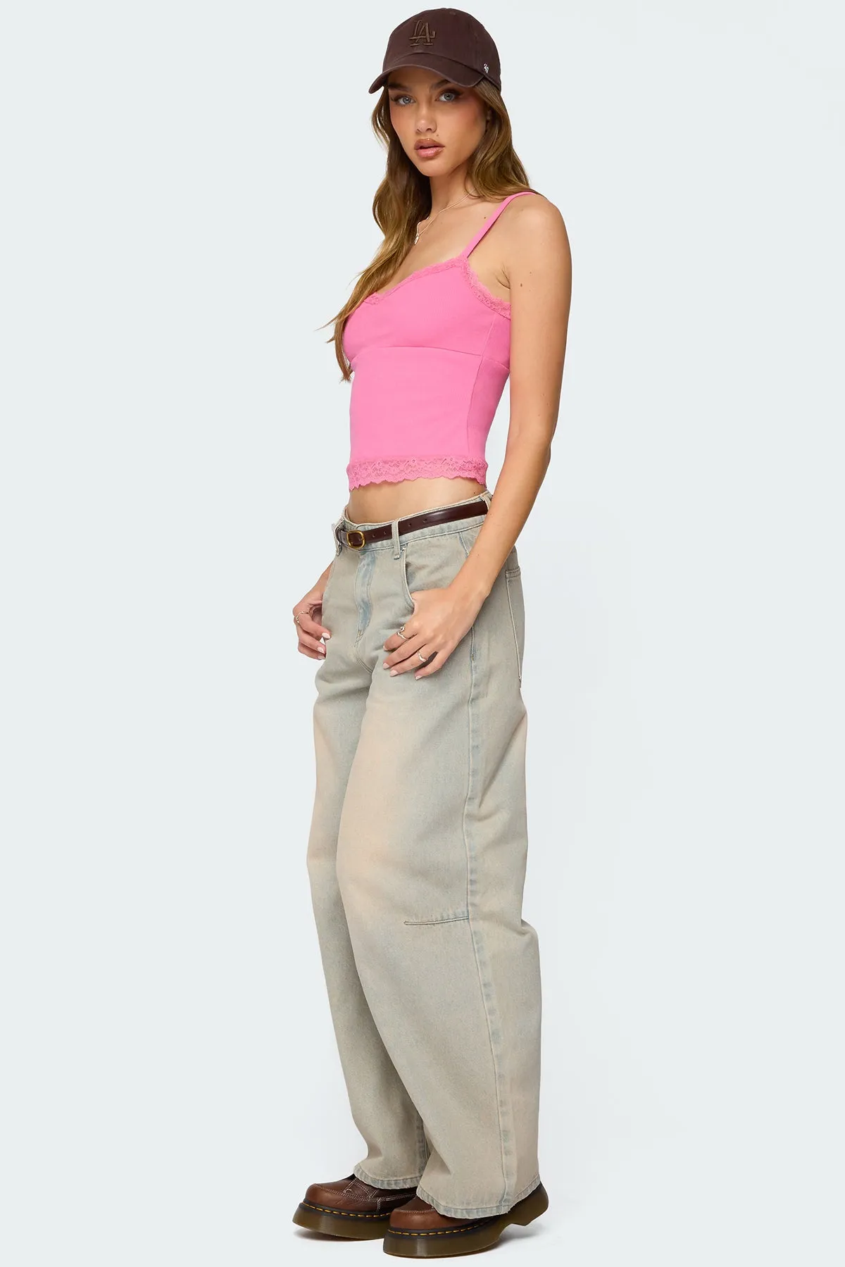 Mireille Lacey Tank Top sold by Edikted product image thumbnail 4