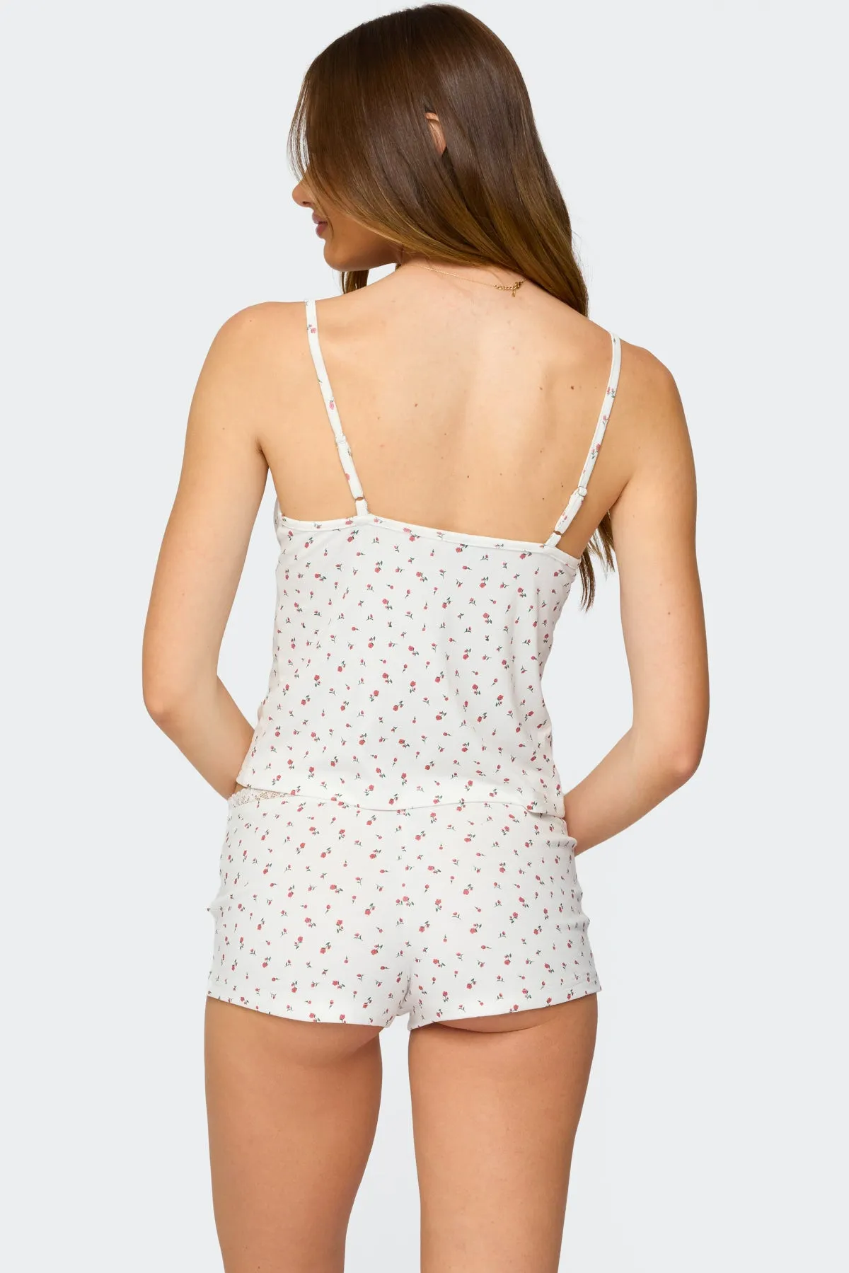 Viola Floral Lacey Tank Top sold by Edikted product image thumbnail 5