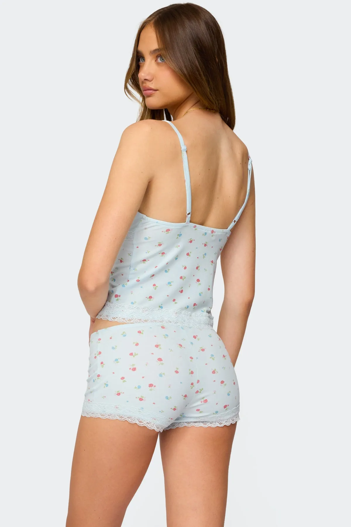 Aurea Lacey Floral Tank Top sold by Edikted product image thumbnail 5