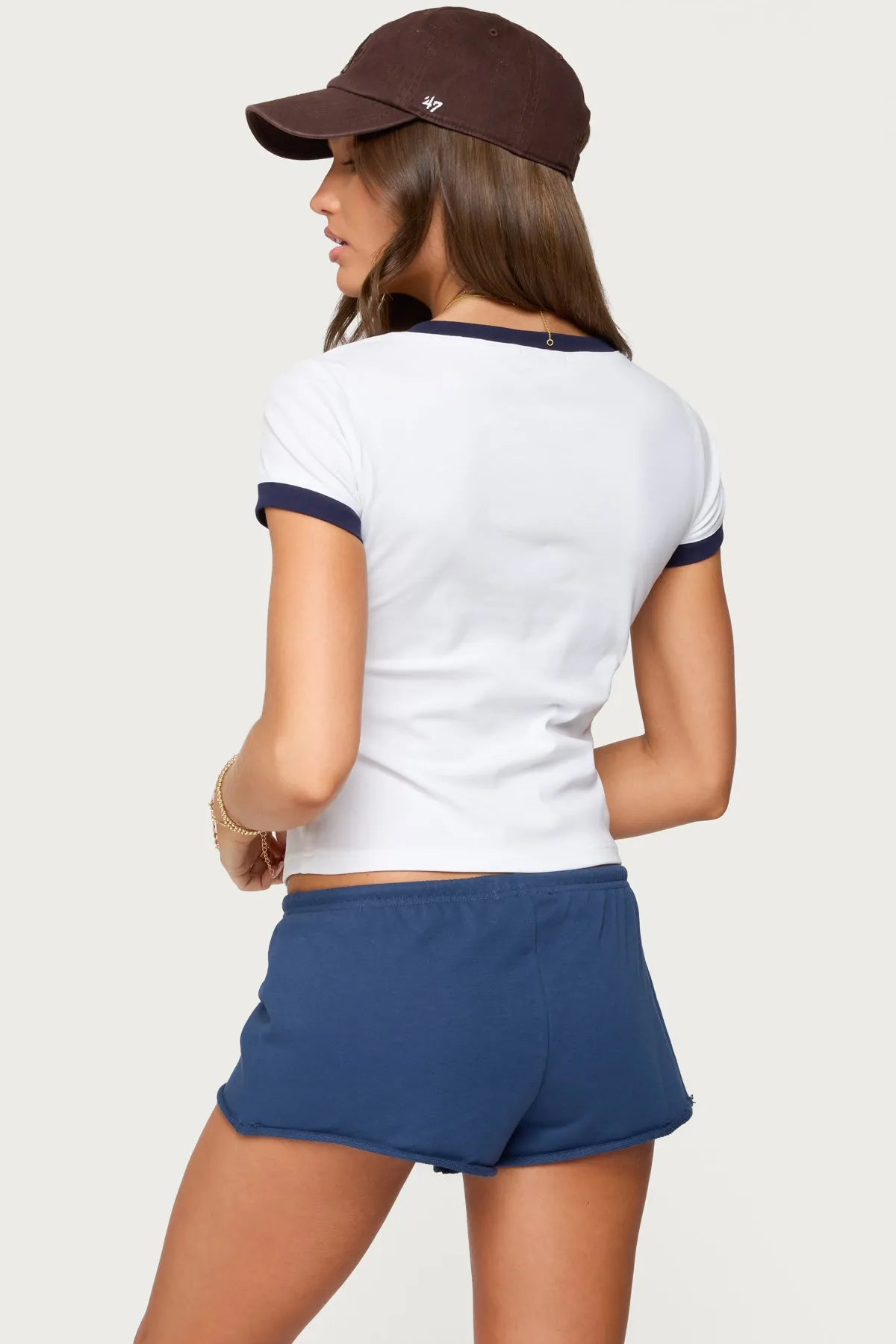 Santa Monica V Neck T Shirt sold by Edikted product image thumbnail 5