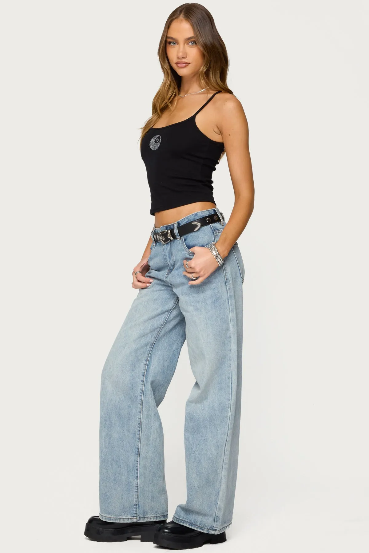 Rhinestone Magic 8 Tank Top sold by Edikted product image thumbnail 5