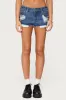 Devin Low Rise Micro Denim Shorts sold by Edikted