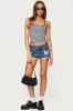 Devin Low Rise Micro Denim Shorts sold by Edikted