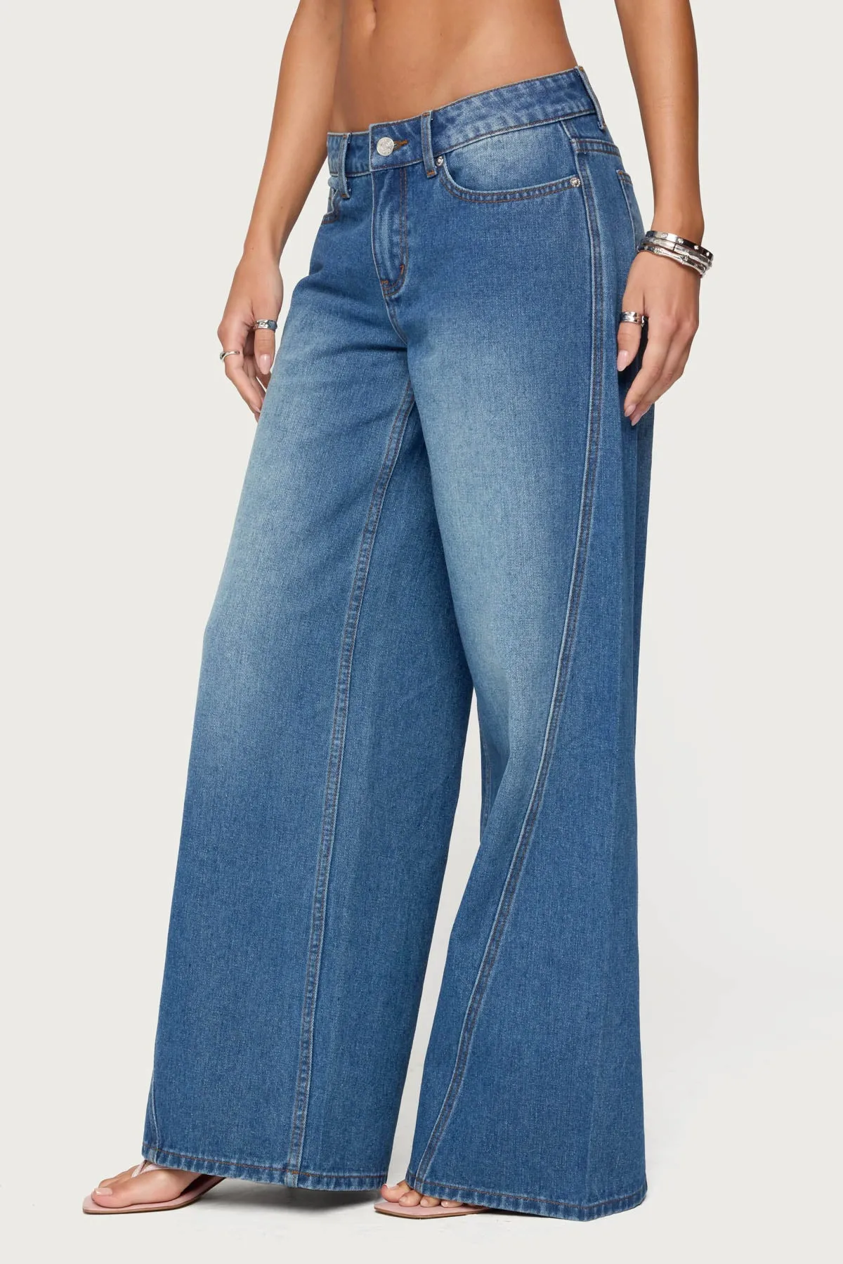 Linden Low Rise Baggy Jeans sold by Edikted product image thumbnail 3