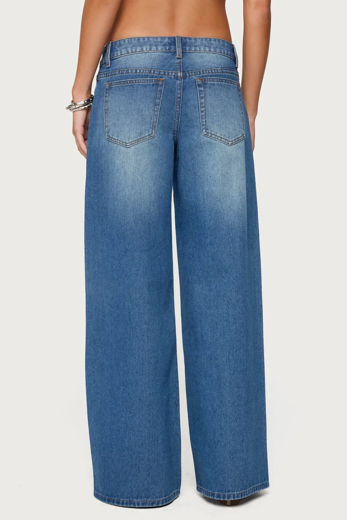 Linden Low Rise Baggy Jeans sold by Edikted product image thumbnail 4