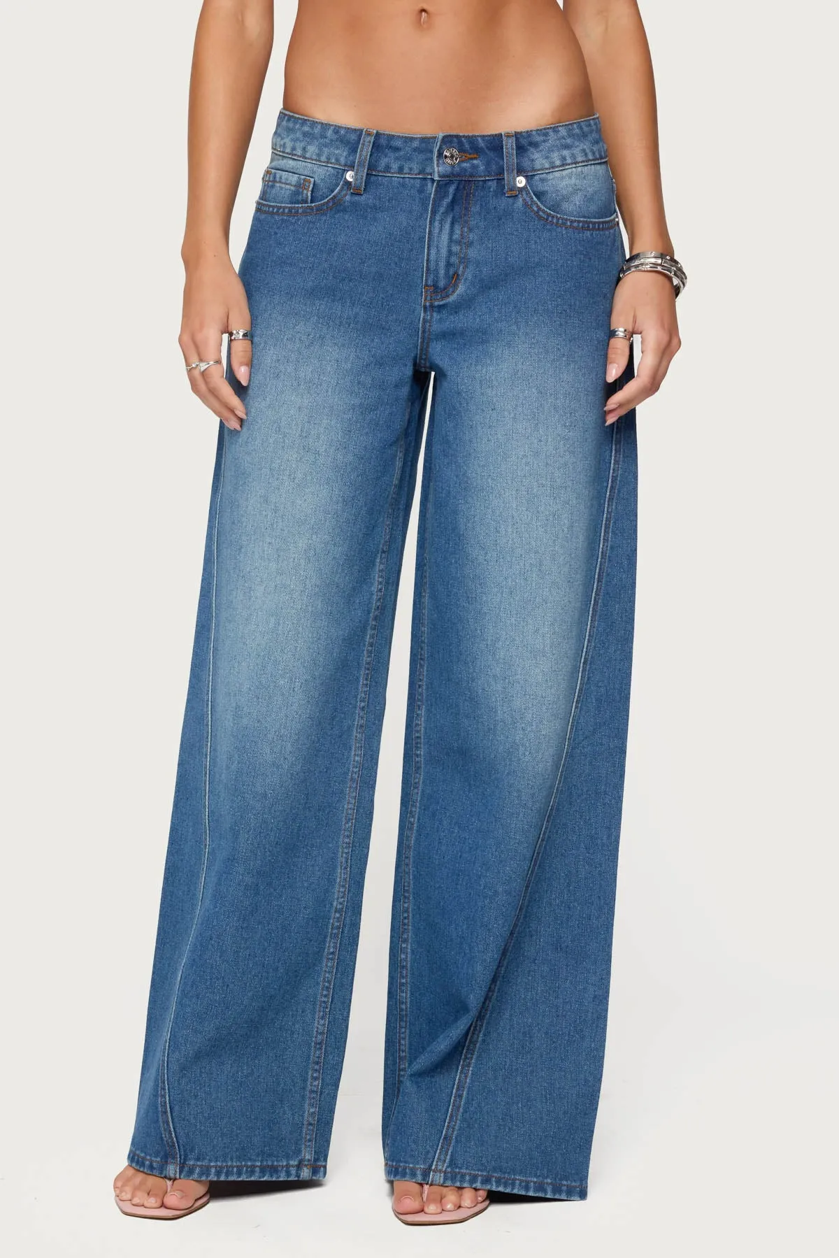 Linden Low Rise Baggy Jeans sold by Edikted product image thumbnail 2