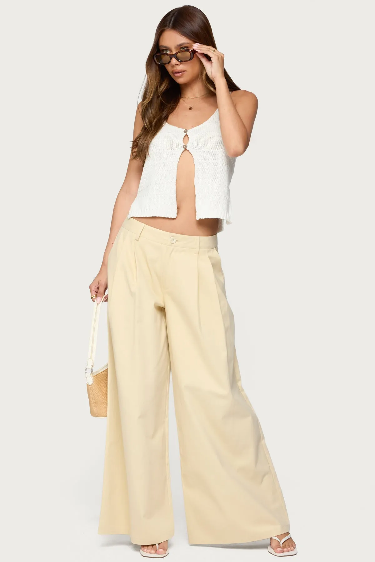 Lennon Ultra Wide Leg Pants sold by Edikted