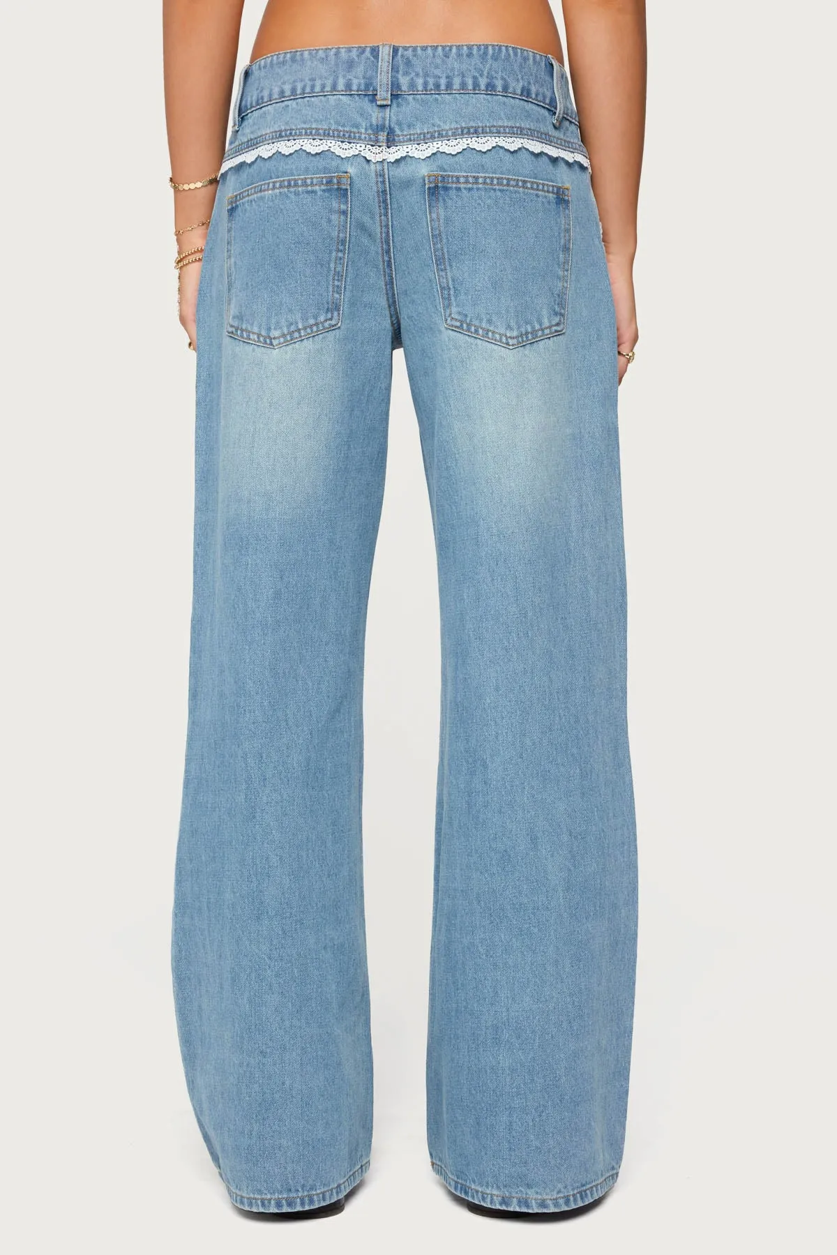 Alisha Lacey Low Rise Baggy Jeans sold by Edikted product image thumbnail 5