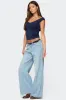 Angeline Wide V Neck Top sold by Edikted