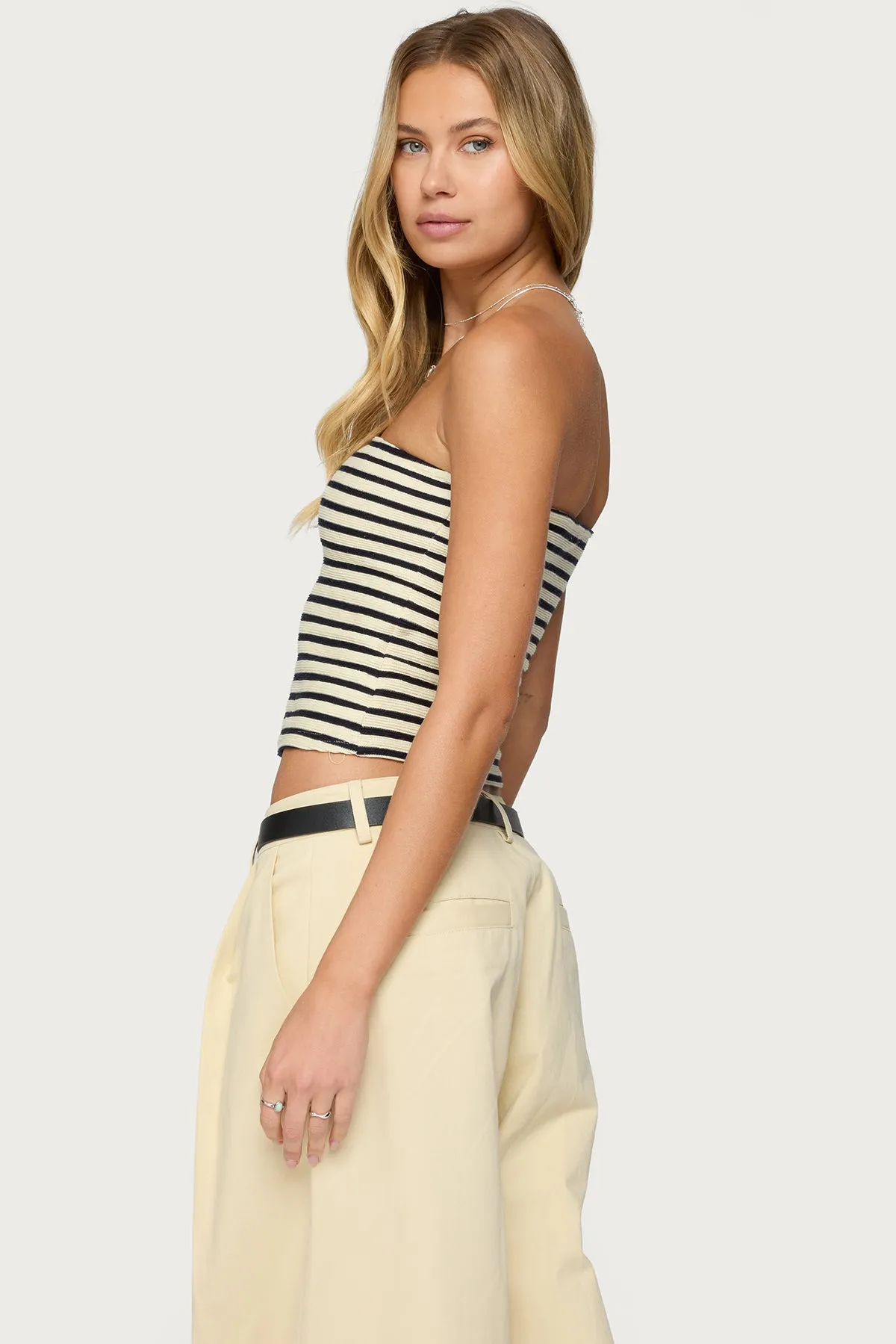 Odora Striped Tube Top sold by Edikted product image thumbnail 4