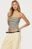 Odora Striped Tube Top sold by Edikted