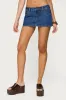 Camelia Denim Mini Skort sold by Edikted