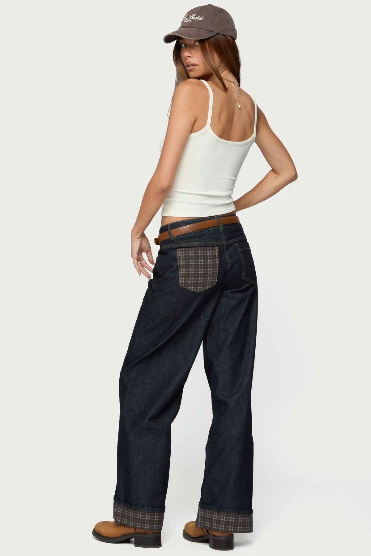 Aspyn V Neck Ribbed Tank Top sold by Edikted product image thumbnail 5