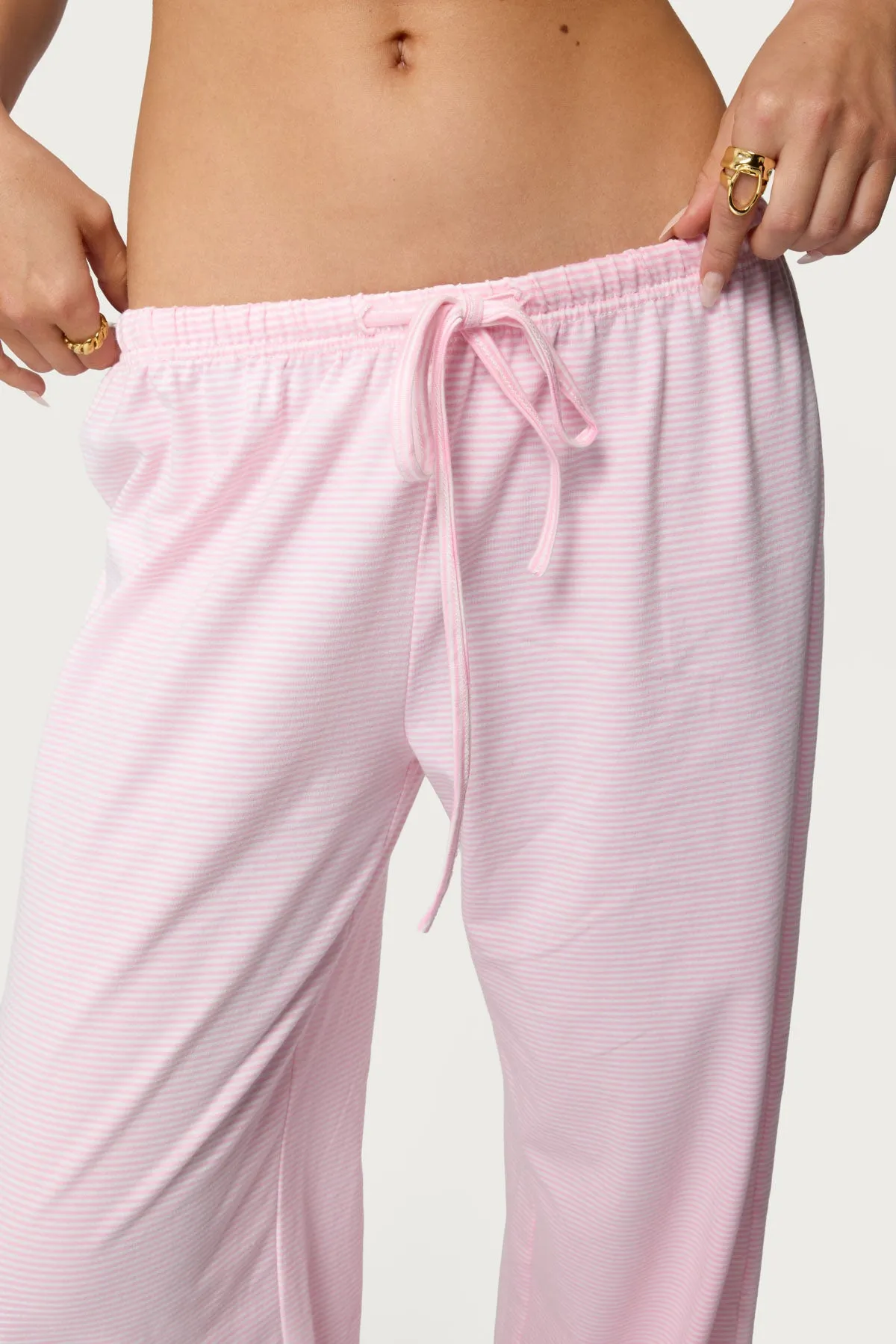 Petite Olivia Striped Loose Fit Pants sold by Edikted product image thumbnail 5