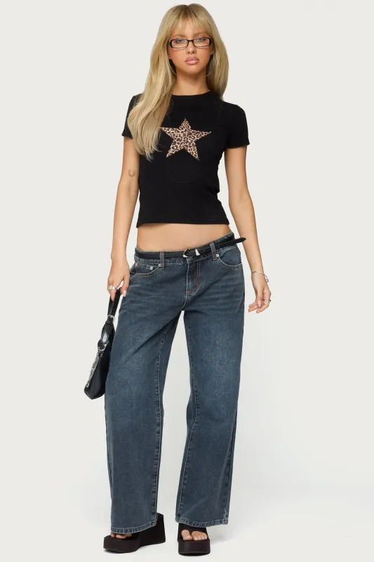 Petite Ace Relaxed Jeans sold by Edikted