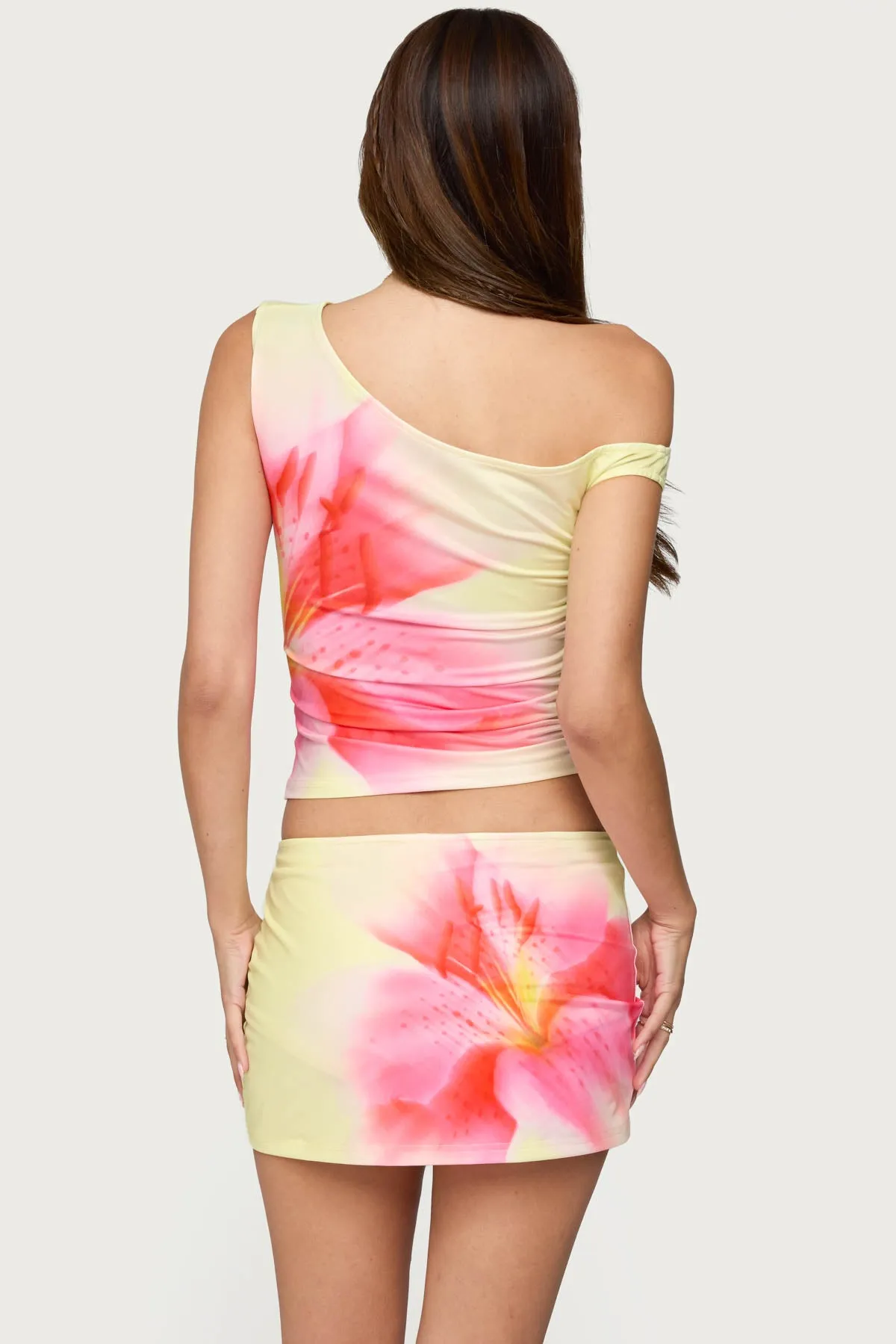 Tiger Flower Off Shoulder Top sold by Edikted product image thumbnail 4