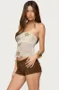Astra Beaded Sheer Strapless Top sold by Edikted