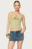 Yarah Keyhole Textured Ribbed Tank Top sold by Edikted