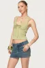 Yarah Keyhole Textured Ribbed Tank Top sold by Edikted