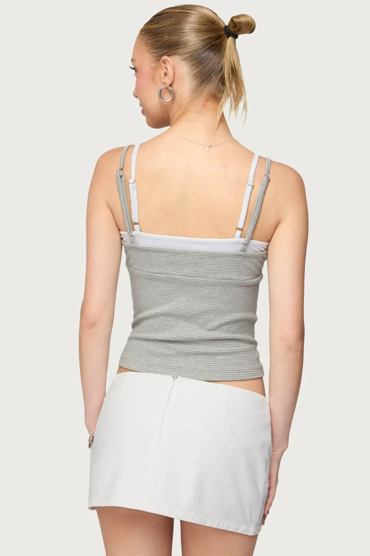 Lilian Layered Striped Tank Top sold by Edikted product image thumbnail 5