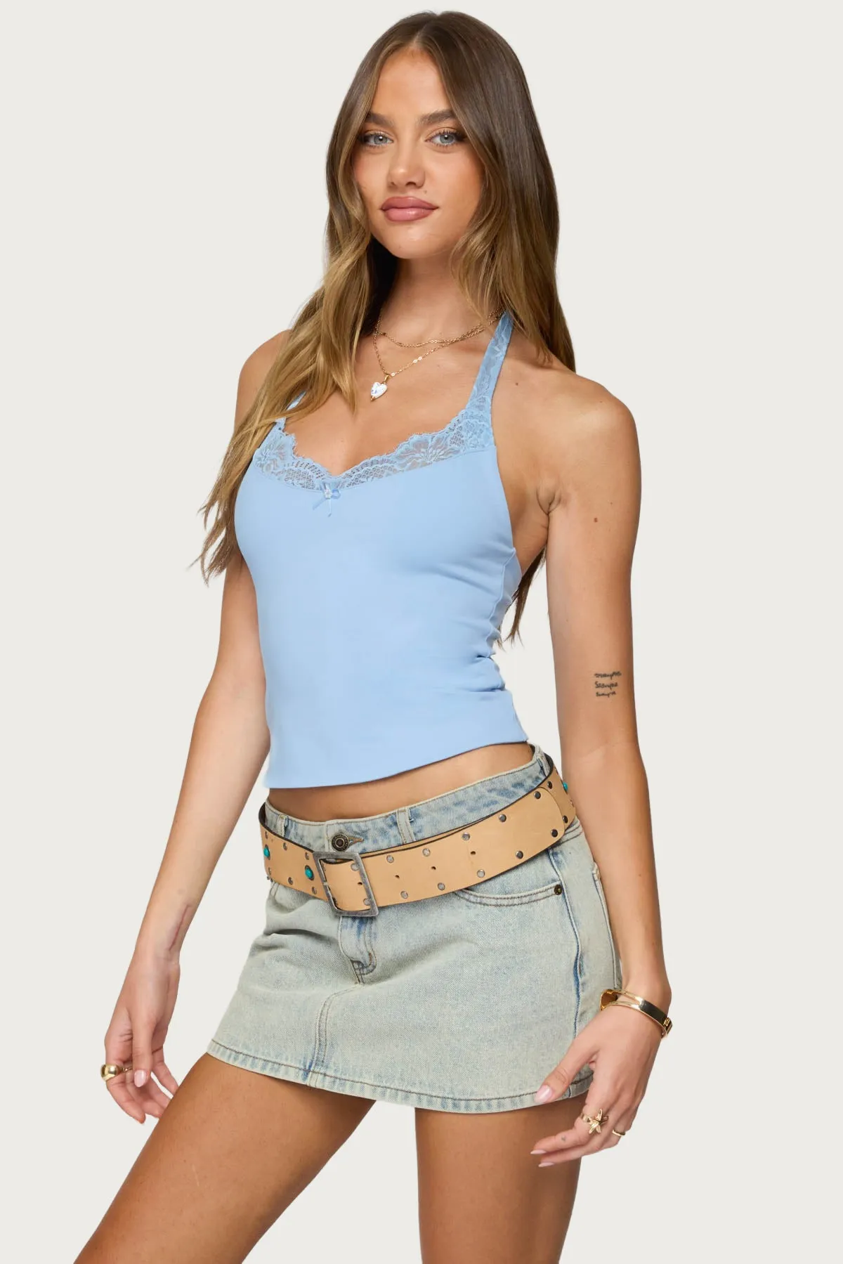 Jordie Lacey Halter Top sold by Edikted product image thumbnail 4