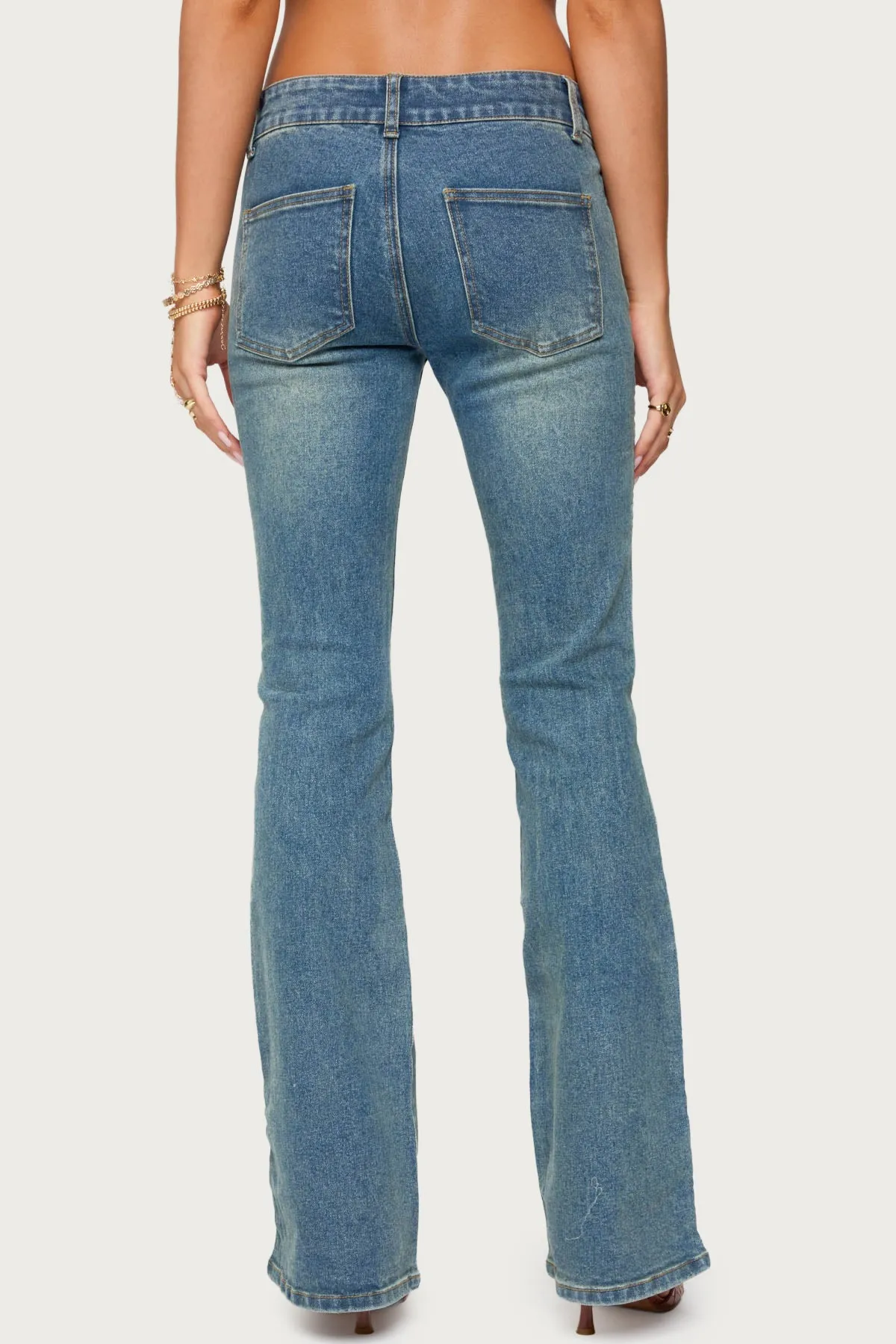 Mattea Low Rise Flared Jeans sold by Edikted product image thumbnail 5