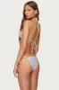 Patchwork Triangle Bikini Top sold by Edikted