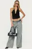 Irina Stud Cowl Neck Halter Top sold by Edikted