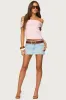 Blythe Ribbed Knit Fold Over Top sold by Edikted