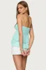 Harleigh Ruffled Linen Look Tube Top sold by Edikted