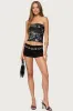 Zelda Bead & Sequin Strapless Top sold by Edikted