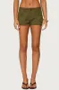 Hazen Grommet Low Rise Shorts sold by Edikted