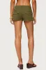 Hazen Grommet Low Rise Shorts sold by Edikted