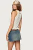Marsh Ruffle Split Front Top sold by Edikted