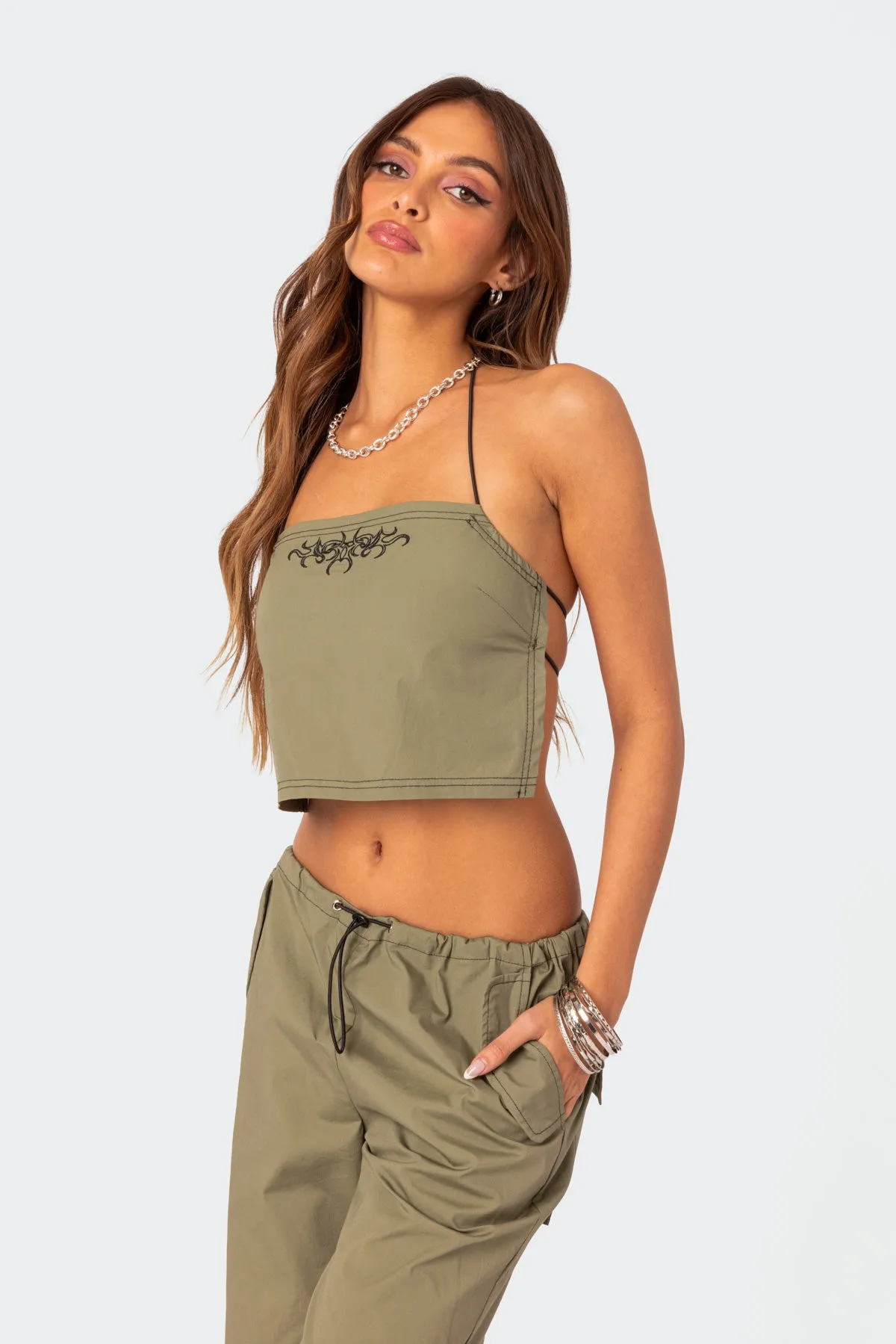 Fey Bungee Strap Open Back Top sold by Edikted product image thumbnail 3
