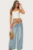 Zoee Twisted Textured Halter Top sold by Edikted