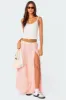 Tiered Eyelet Slitted Maxi Skirt sold by Edikted