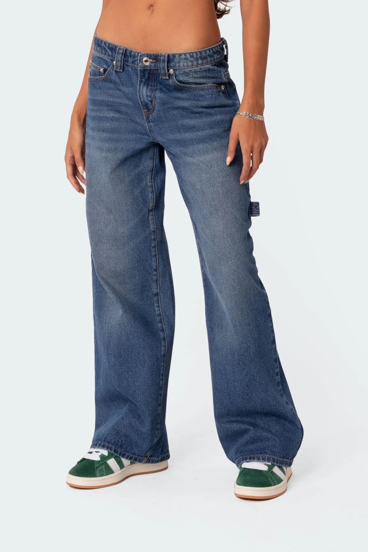 Carpenter Low Rise Baggy Jeans sold by Edikted product image thumbnail 3
