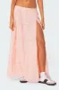 Tiered Eyelet Slitted Maxi Skirt sold by Edikted