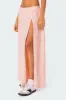 Tiered Eyelet Slitted Maxi Skirt sold by Edikted